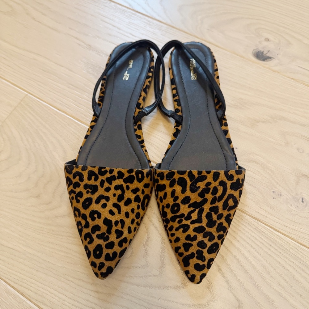 Diane Von Furstenberg Leopard Slingback Flats